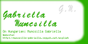 gabriella muncsilla business card